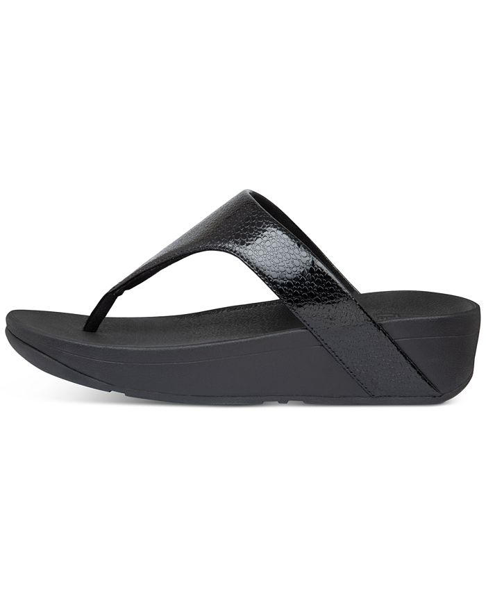 FitFlop Lottie Iridescent Scale Thong Sandals - Macy's