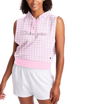 Champion Women's Checked Sleeveless Hoodie - Macy's