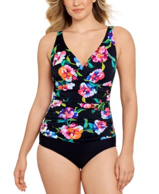 Swim Solutions Tummy Control One Piece Swimsuit Created for Macy s Macy s