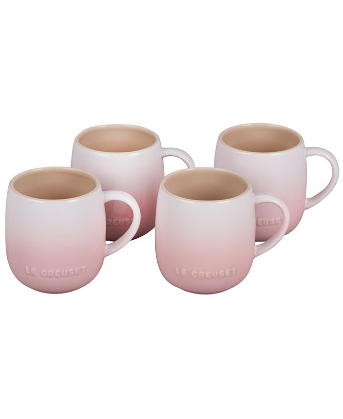 Le Creuset Set of 2 Mugs with Lid - White | Stoneware White, 10 fl. oz.