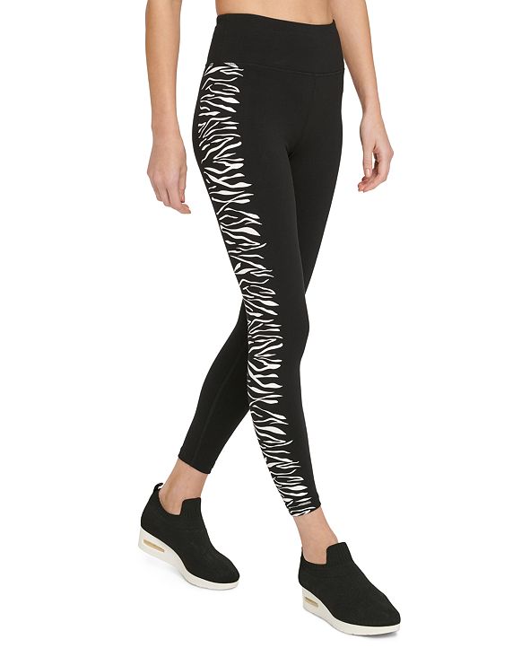 DKNY Sport ZebraPrint HighWaist Leggings & Reviews Pants & Leggings