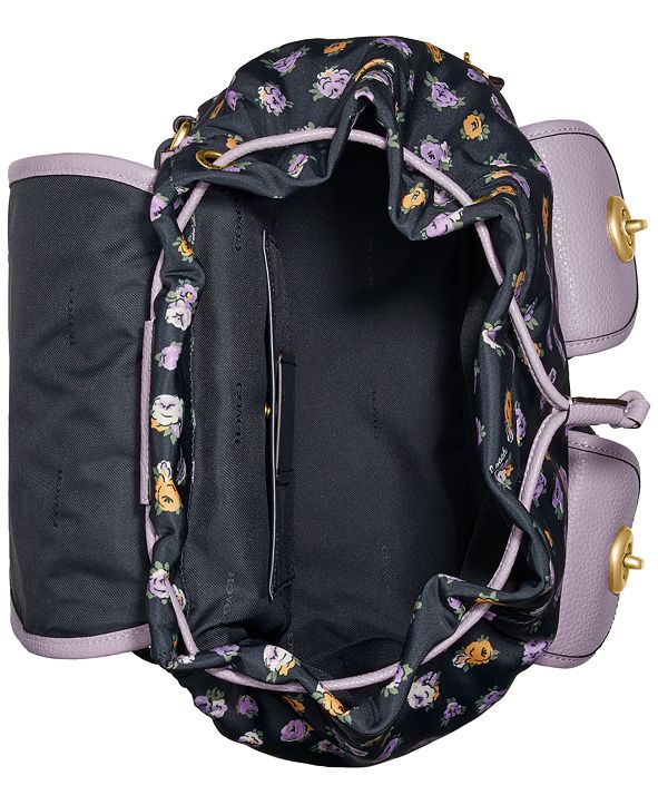 COACH Vintage Rose Print Nylon Cargo Backpack & Reviews ...