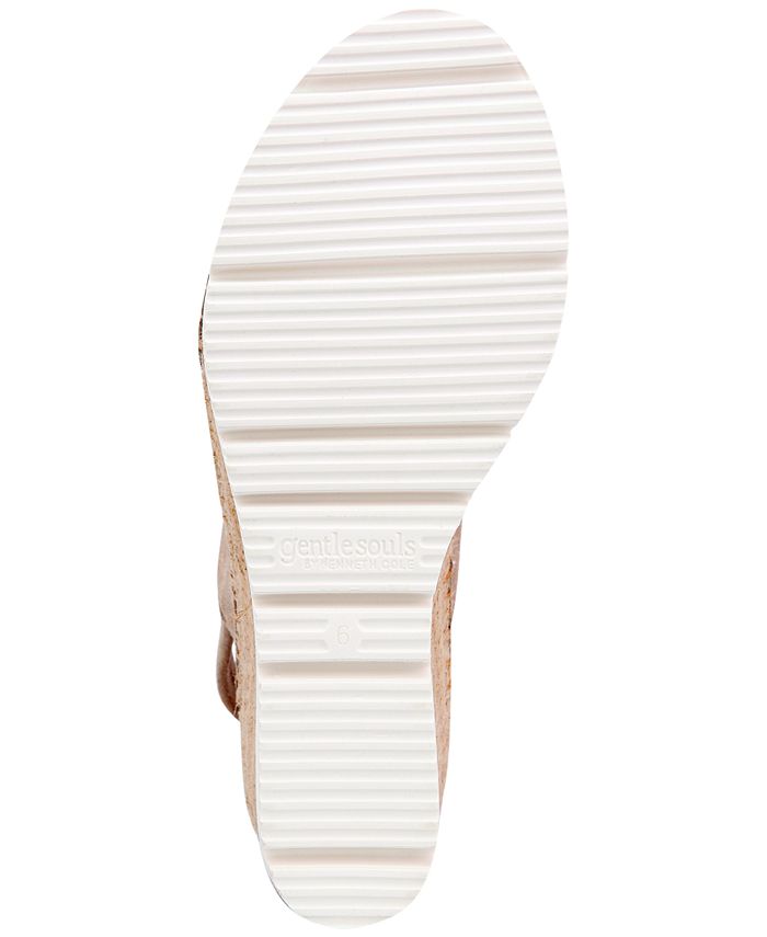 Gentle Souls by Kenneth Cole Elyssa Two-Band Wedge Sandals - Macy's