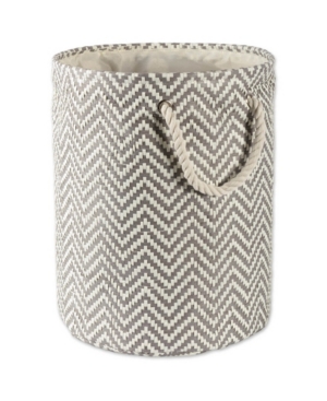 Design Imports Paper Bin Chevron Round Large