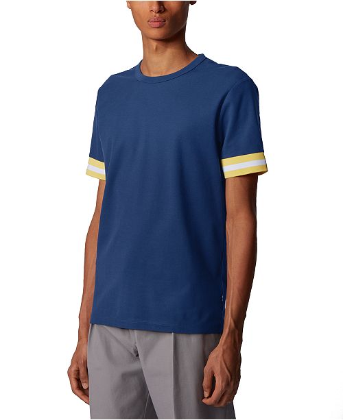 Hugo Boss Boss Men S Tiburt 152 Dark Blue T Shirt Reviews