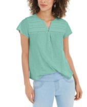 Green Womens Tops Macy S