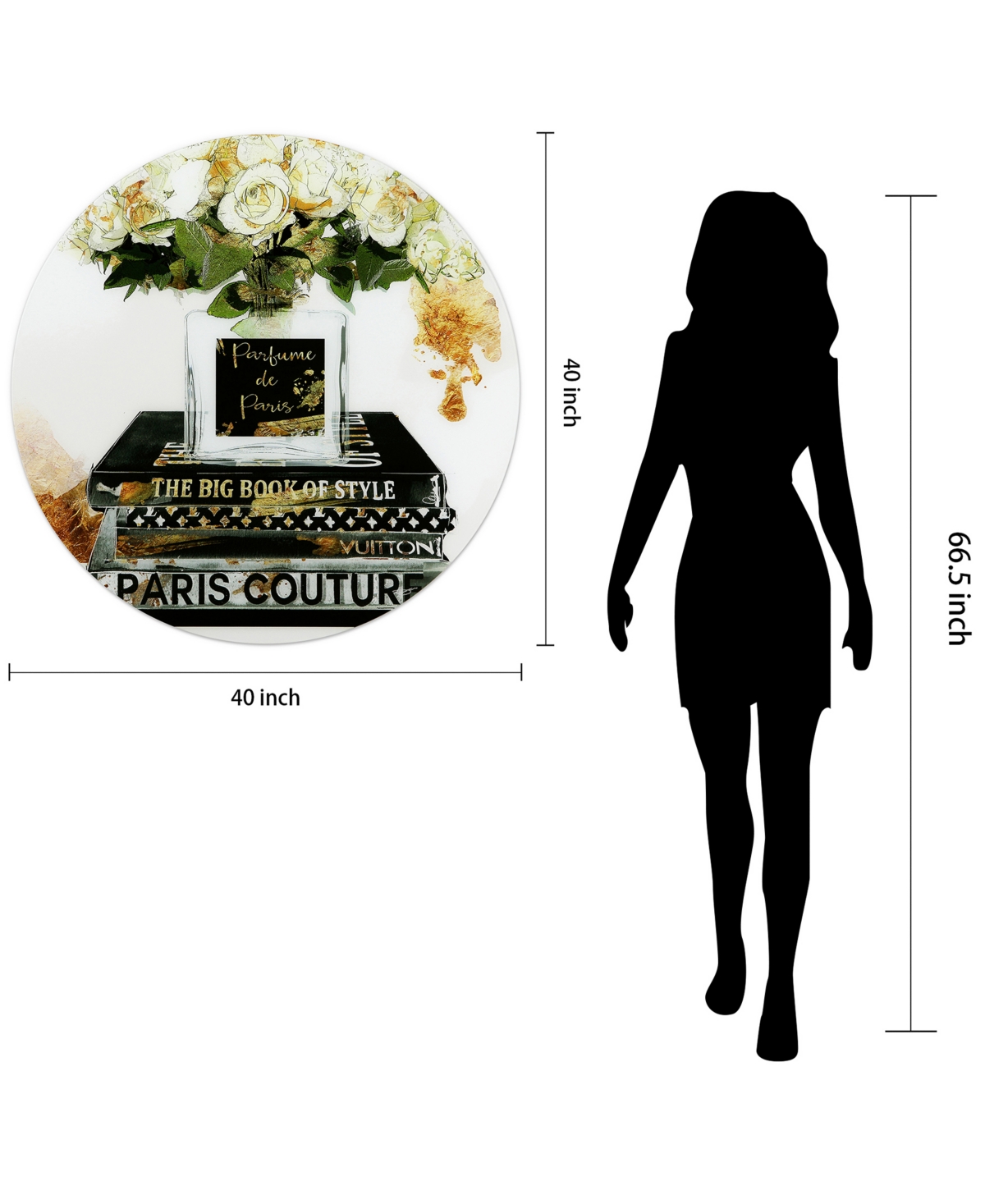 Empire Art Direct Big Book of Style Frameless Free Floating Tempered Glass Panel Graphic Wall Art, 0.2