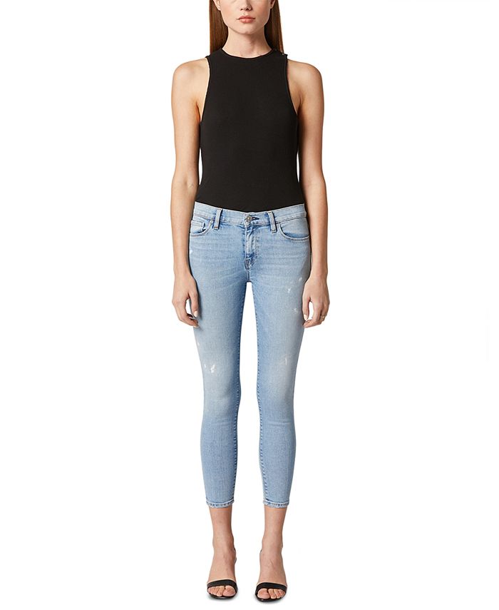 Hudson Nico Super Skinny Ankle Raw Hem Jeans Size 2 (26)