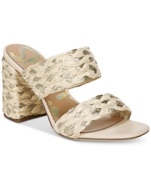 image of Circus by Sam Edelman Women-s Estella Woven Double-Band Dress Sandals Women-s Shoes