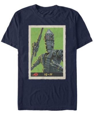 Star Wars Men's Mandalorian Retro IG-11 Poster T-shirt
