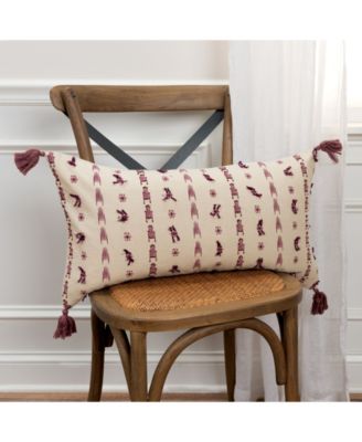 CLOSEOUT! Geometric Polyester Filled Decorative Pillow, 14" x 26"