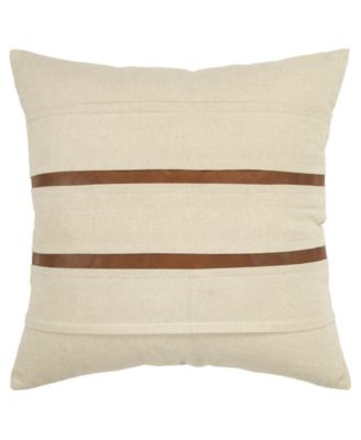 Rizzy Home Stripes Polyester Filled Decorative Pillow, 20" X 20" - Macy's