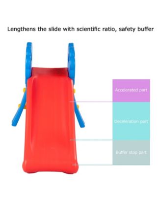 Children Kids Junior Folding Climber Play Slide Indoor Outdoor Toy Easy Store