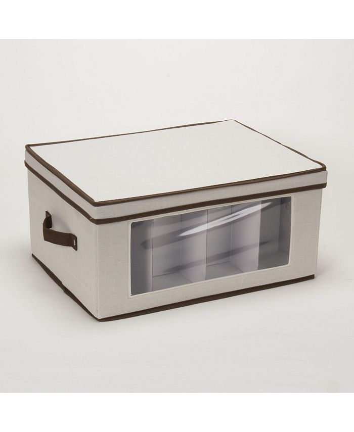 Household Essentials Wine Glass Storage Box Macy's