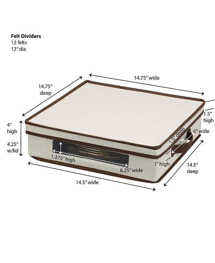 Household Essentials Charger Plate Storage Box Macy's