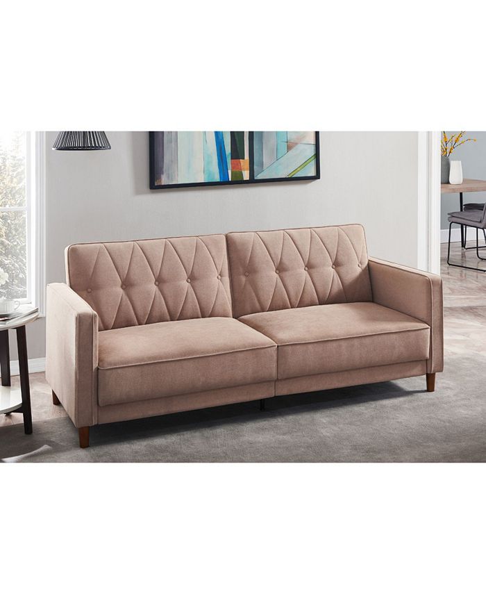 Gold Sparrow Magnolia Convertible Love Seat with Sofa Bed - Macy's