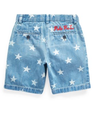 polo blue jean shorts