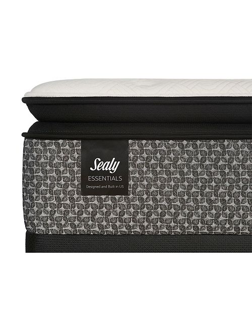 Sealy Essentials Coral 13 Plush Euro Pillow Top Mattress Full Reviews Mattresses Macy S