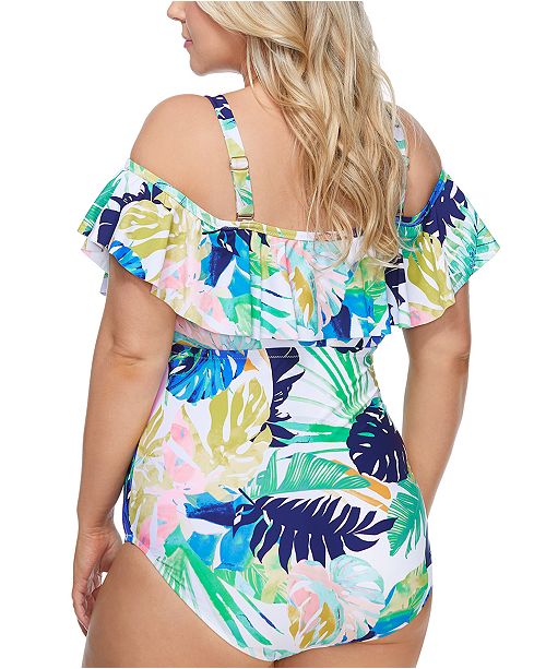 Raisins Curve Trendy Plus Size Palm Springs Tortuga Printed
