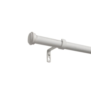 Exclusive Home Topper Outdoor Curtain Rod And Finial Set, 84"-160" In White