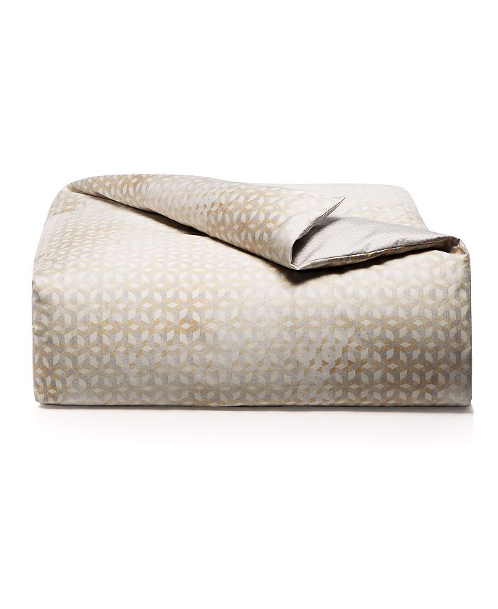 Hotel Collection CLOSEOUT! Bedford Geo Duvet Cover, King, Created for