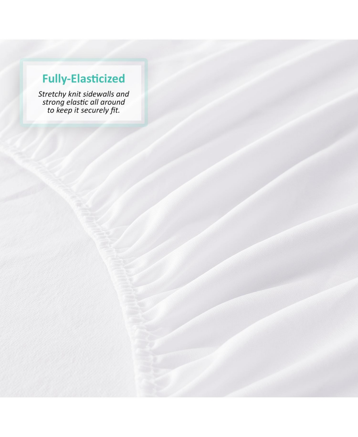 Nestl Deep Pocket Cotton Terry Hypoallergenic Waterproof Mattress Protector