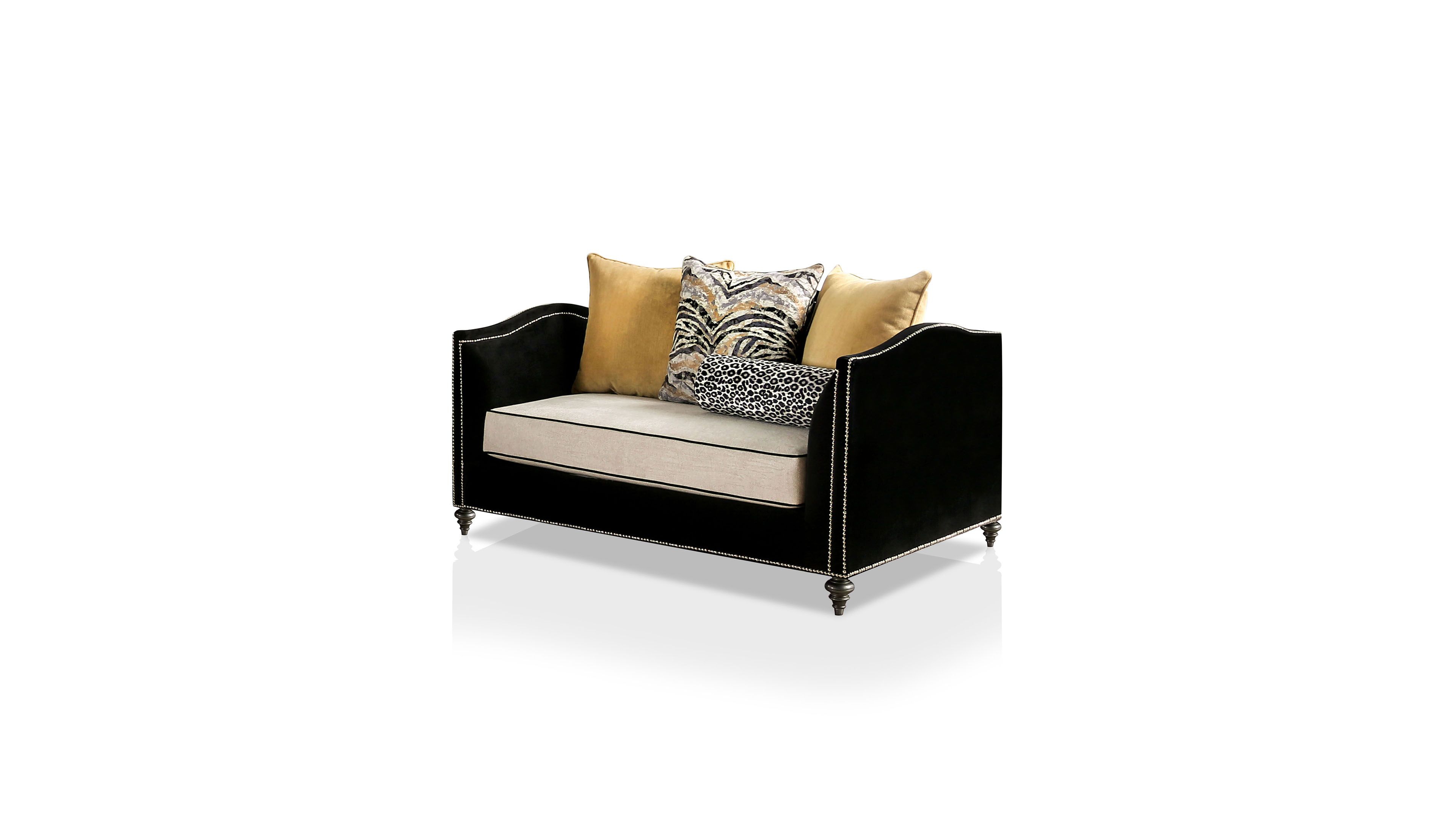 Furniture of America Mariposa Upholstered Loveseat