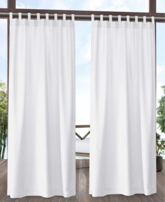 Curtains Biscayne Indoor Outdoor Two Tone Textured Grommet Top Curtain Panel Pair Set Of 2