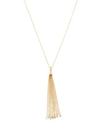 Jessica Simpson - Tassel Pendant Necklace, 29" + 2" Ext