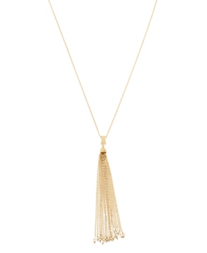 image of Jessica Simpson Tassel Pendant Necklace, 29