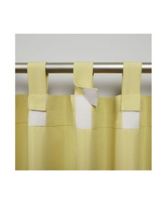 Curtains Indoor - Outdoor Solid Cabana Tab Top Curtain Panel Pair, 54" x 108"