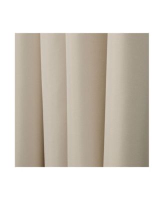  Curtains Indoor - Outdoor Solid Cabana Grommet Top Curtain Panel Pair