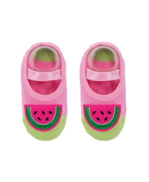 image of Nwalks Toddler and Little Girls Socks with Watermelon Applique