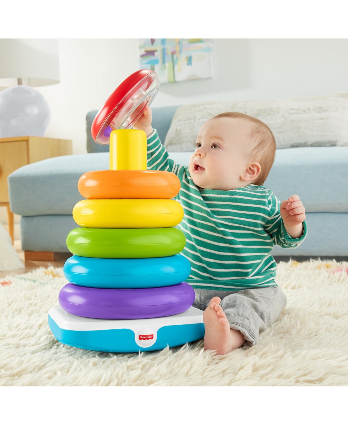 Shop Fisher Price Giant Rock A Stack In Multi