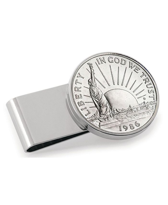 American Coin Treasures Liberty Nickel Silvertone Coin Tie Clip 