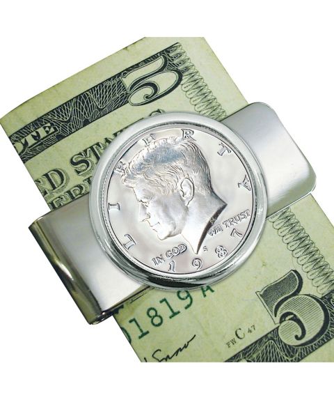 Мужской зажим для денег American Coin Treasures с монетой JFK Half Dollar Proof