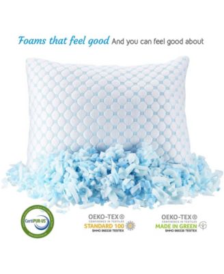 Heat and Moisture Reducing Ice Silk and Gel Infused Memory Foam 2-Pack Pillow, Toddler