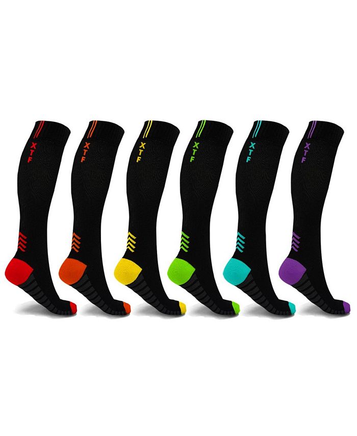 Extreme Fit Men's and Women's Compression High Energy Knee High Socks ...