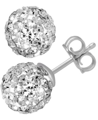 And Now This - Crystal Fireball Stud Earrings in Gold-Plate
