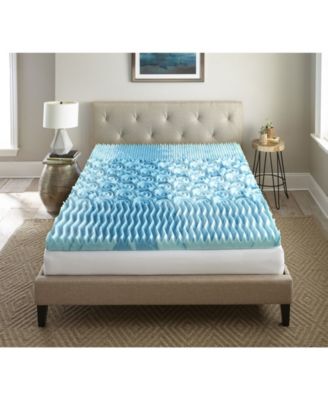 Henredon 3 Queen Gellux Gel Infused Cooling Foam Mattress Topper