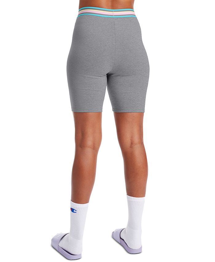Champion Women's Striped Double Dry Bike Shorts Macy's