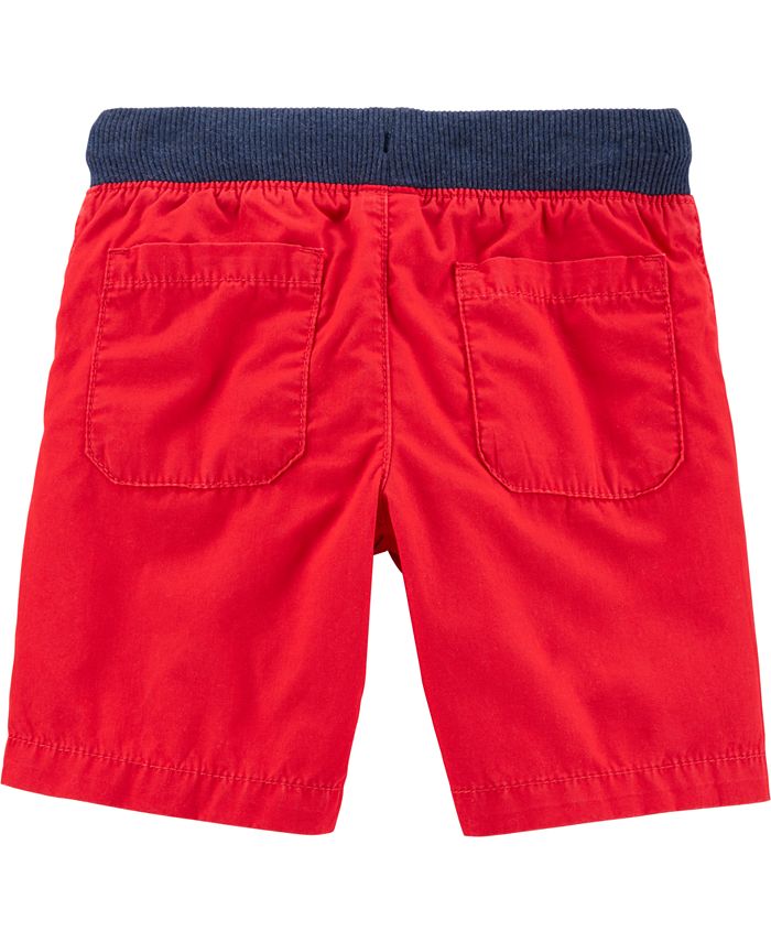 Carter's Toddler Boys Pull-On Poplin Shorts - Macy's