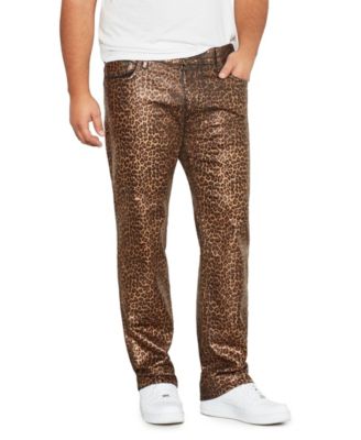 leopard jeans mens