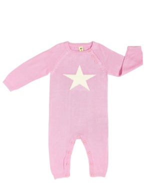 Earth Baby Outfitters Baby Boys and Girls Rayon from Bamboo Knit Star Romper