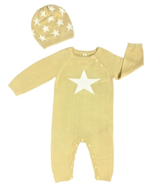 Earth Baby Outfitters Baby Boys and Girls Rayon from Bamboo Knit Star Romper