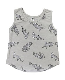 Toddler Boys and Girls Organic Cotton Leopard Tank Top