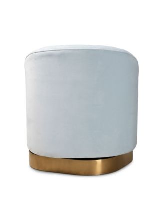 Fiore Glam and Luxe Upholstered Swivel Accent Chair