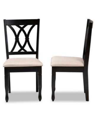 Reneau Transitional 2 Piece Dining Chair Set with Seat