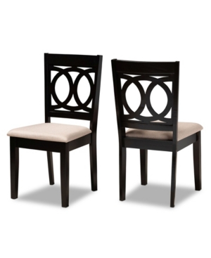Furniture Lenoir Transitional 2 Piece Dining Chair Set With Seat In Sand
