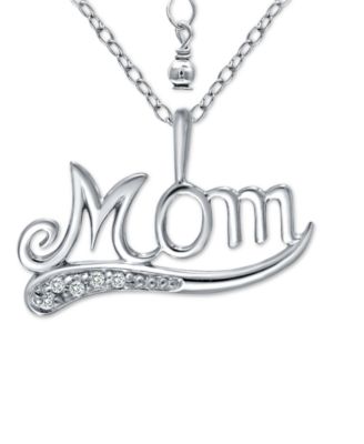 necklace that says mom